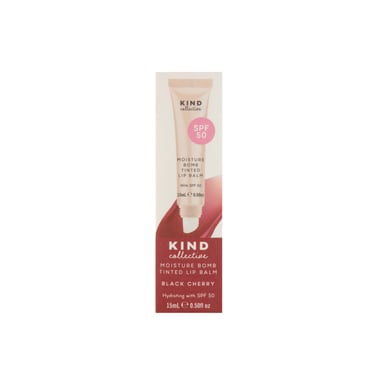 The Kind Collective Moisture Bomb Tinted Lip Balm SPF50 - Black Cherry 18g