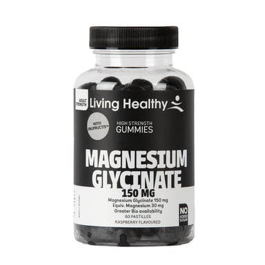 Living Healthy Magnesium Glycinate 150mg - 60 pastilles