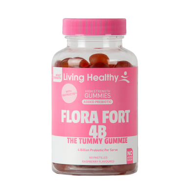 Living Healthy Gummies Flora Fort 4B - 60 pastilles