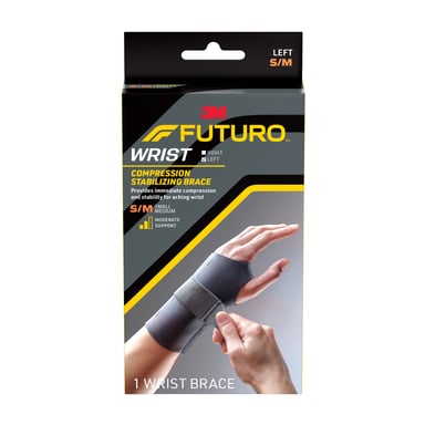 Futuro Wrist Compression Stabilising Brace Left Hand Small/Medium 1 each