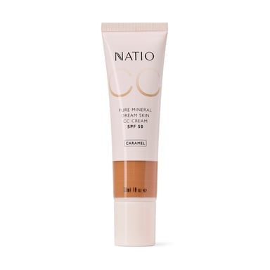 Natio Pure Mineral Skin CC Cream SPF 50 - Caramel 30ml