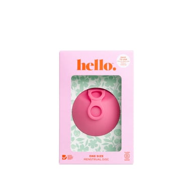 Hello Period Disc Bubblegum One Size 1 each