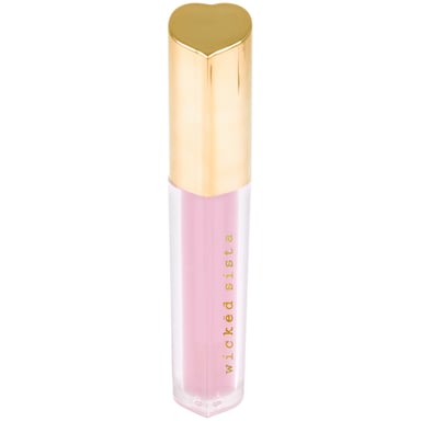 Wicked Sista Heart Lip Gloss Sheer Pink Glow 5.5ml