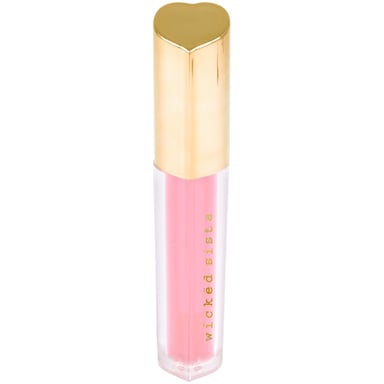 Wicked Sista Heart Lip Gloss Sheer Blossom Pink 5.5ml