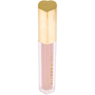 Wicked Sista Heart Lip Gloss Sheer Peachy Beige 5.5ml