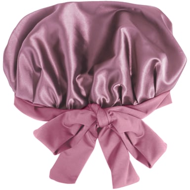 Wicked Sista Deluxe Satin Sleep Turban With Ties Plum 1 each