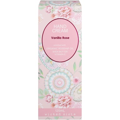 Wicked Sista Hand Cream Vanilla Rose 120ml