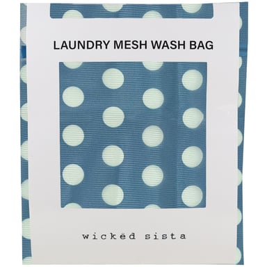 Wicked Sista Laundry Mesh Wash Bag Playful Polka 1 each