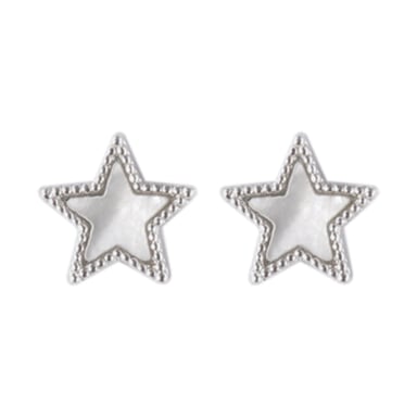 Wicked Sista Bright Star Studs Silver 1 pair