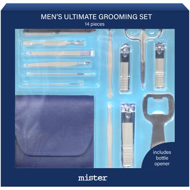 Mister Men's Ultimate Grooming Set 14 piece