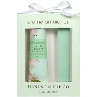Arome Ambiance Timeless Florals Hands On The Go Gardenia 2 piece