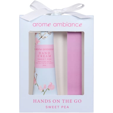 Arome Ambiance Timeless Florals Hands On The Go Sweet Pea 2 piece