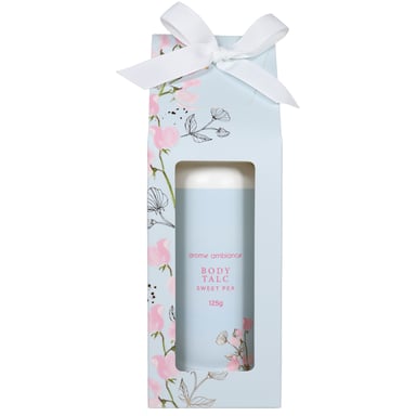 Arome Ambiance Timeless Florals Boxed Body Talc Sweet Pea 125g