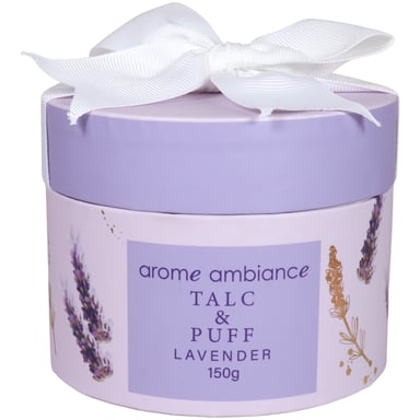 Arome Ambiance Timeless Florals Talc With Puff Lavender 150g