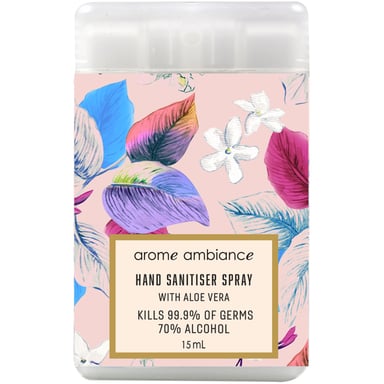 Arome Ambiance Hand Sanitiser Spray Pretty Leaves 15ml