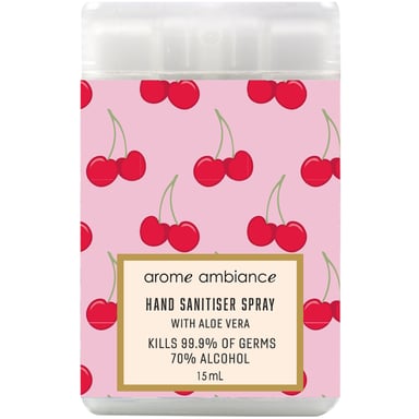 Arome Ambiance Hand Sanitiser Spray Cherry Pie 15ml