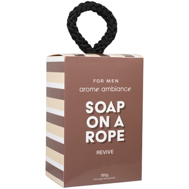 Arome Ambiance Mens Soap On A Rope Revive 180g