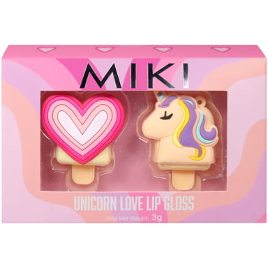 Miki Unicorn Love Lip Gloss 2 piece