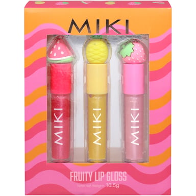 Miki Fruity Lip Gloss 3 piece