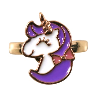 Miki Pink Unicorn Fidget Spinning Ring 1 each