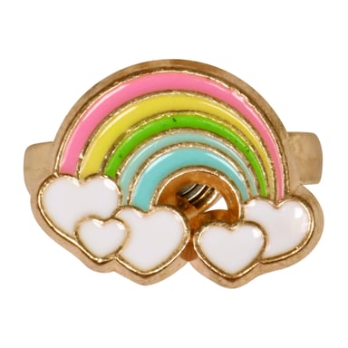 Miki Rainbow Fidget Spinning Ring 1 each