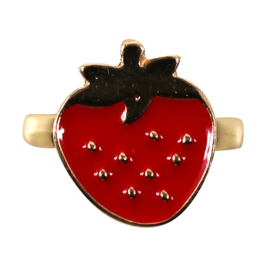 Miki Strawberry Fidget Spinning Ring 1 each