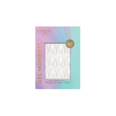 Colour by DB Gel Moments Press On Nail Set Champagne Frost 1 each