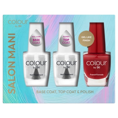 Colour by DB Salon Mani Trio China Red 3 piece