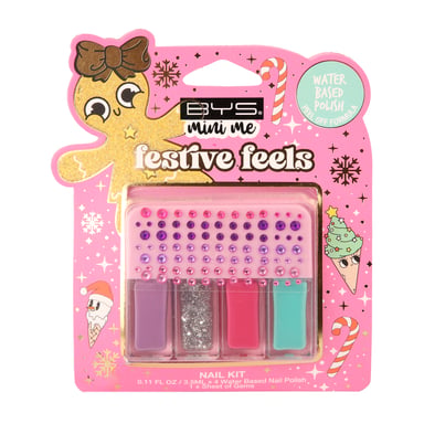 BYS Mini Me Festive Feels Nail Polish Gingerbread Man 4 piece