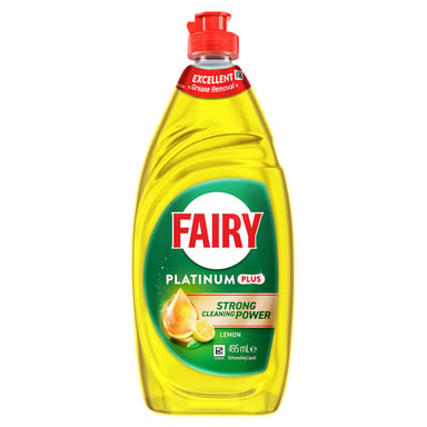 Fairy Platinum Plus Lemon Hand Dishwashing Liquid 495ml