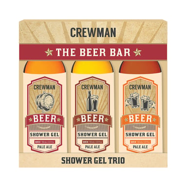 Crewman The Beer Bar Shower Gel Gift Set 3 piece
