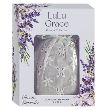Lulu Grace Classic Lavender Lace Sachet 2 pack