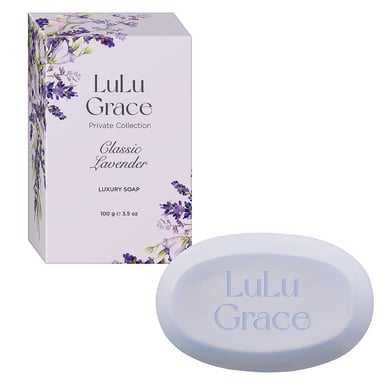 Lulu Grace Classic Lavender Luxury Oval Soap 100g