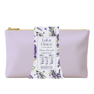 Lulu Grace Classic Lavender Pampering Bag Gift Set 3 piece