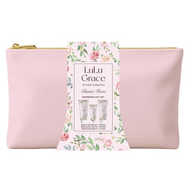Lulu Grace Classic Rose Pampering Bag Gift Set 3 piece