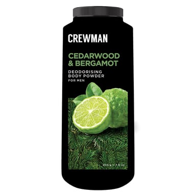 Crewman Body Powder Cedarwood & Bergamot 200g