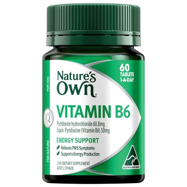 Nature's Own Vitamin B6 100mg - 60 tablets