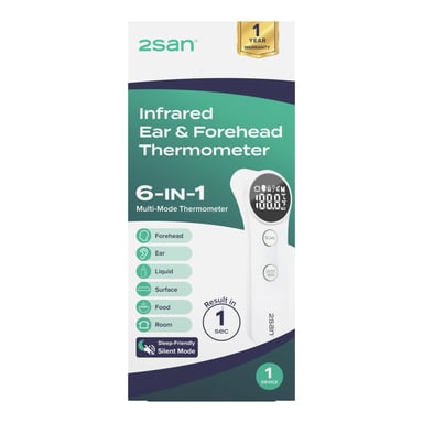 2San Ear & Forehead Thermometer 1 pack