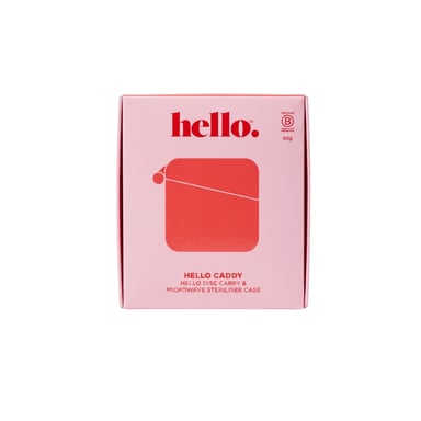 Hello Period Caddy Disc Carry & Microwaver Steriliser Case 1 each