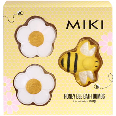 Miki Honey Bee Bath Bomb Set 3 piece