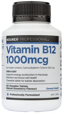 Nourex Professional Vitamin B12 1000mcg - 120 tablets