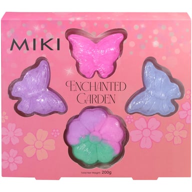 Miki Enchanted Garden Bath Bomb Set 4 piece