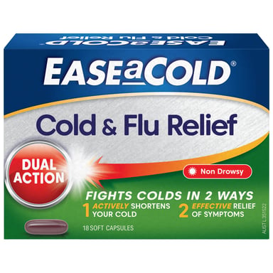 Ease-A-Cold Cold & Flu Relief 18 capsules