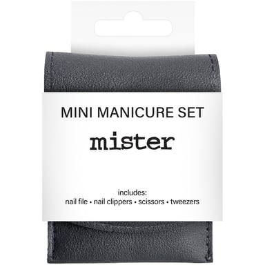 Mister Mini Manicure Set Black 4 piece