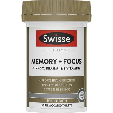 Swisse Ultiboost Memory + Focus 50 tablets