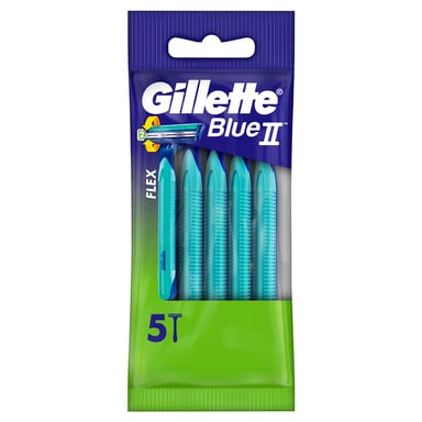 Gillette Blue II Disposable Plus Sensitive Pivot 5 pack