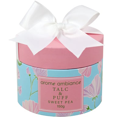 Arome Ambiance Floral Garden Talc & Puff Sweet Pea