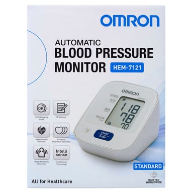 Omron Standard Blood Pressure Monitor HEM7121 - 1 each