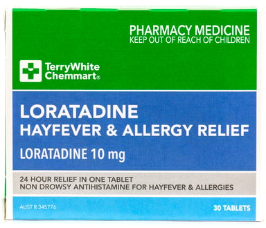 TerryWhite Chemmart Loratadine 10mg - 30 tablets
