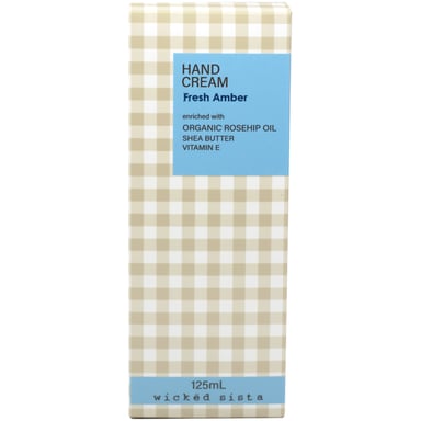 Wicked Sista Hand Cream Fresh Amber 125ml